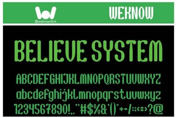 Believe System: A Groovy Typeface for Modern Creatives