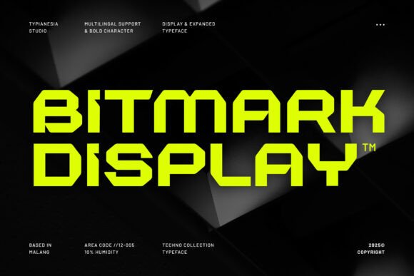 Bitmark: The Futuristic Typeface for Bold Visuals