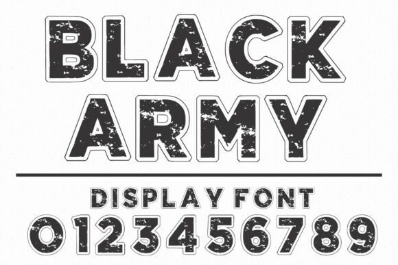 Black Army: The Gritty Typeface for Bold Visuals