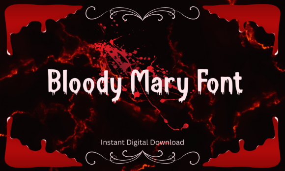 Bloody Mary Font: A Bold Typeface for Dark & Horror Designs