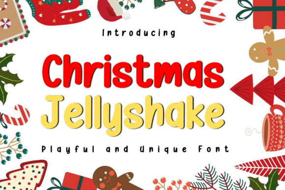 Christmas Jellyshake: A Font That Brings the Holiday Spirit