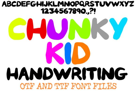 Chunky Kid Handwriting: The Playful Font That Brings Designs to Life