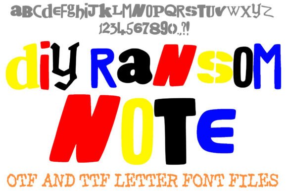 DIY Ransom Note Letters Font: Instant Chaos for Bold Designs