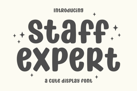 Embrace the Festive Spirit with Staff Expert Display Font