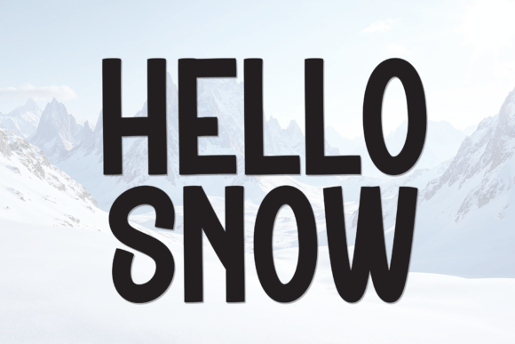 Meet Hello Snow: A Bold Typeface for Impactful Designs