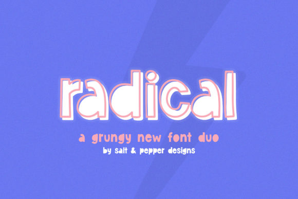Radical Duo: A Vintage Display Font for Modern Creators