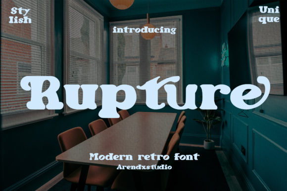 Rupture: A Display Font Blending Modern Edge with Retro Soul