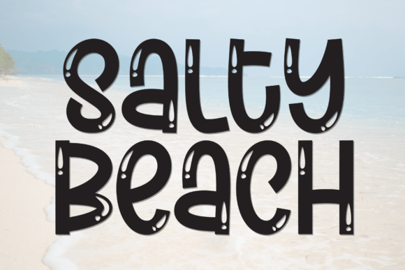 Salty Beach: A Handwritten Font That Brings Whimsy to Your Designs