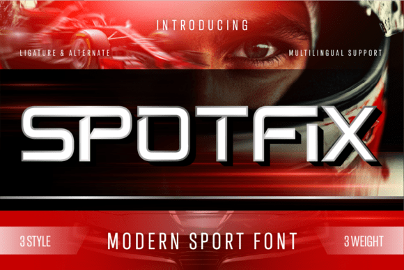 Spotfix: The High-Velocity Typeface for Modern Sport Branding