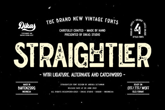 Straightler: A Font with Unapologetic Attitude