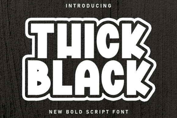 Thick Black: Command Attention with Bold, Grounded Typography