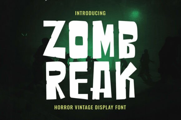 Zombreak: The Font That Brings Vintage Horror to Your Designs